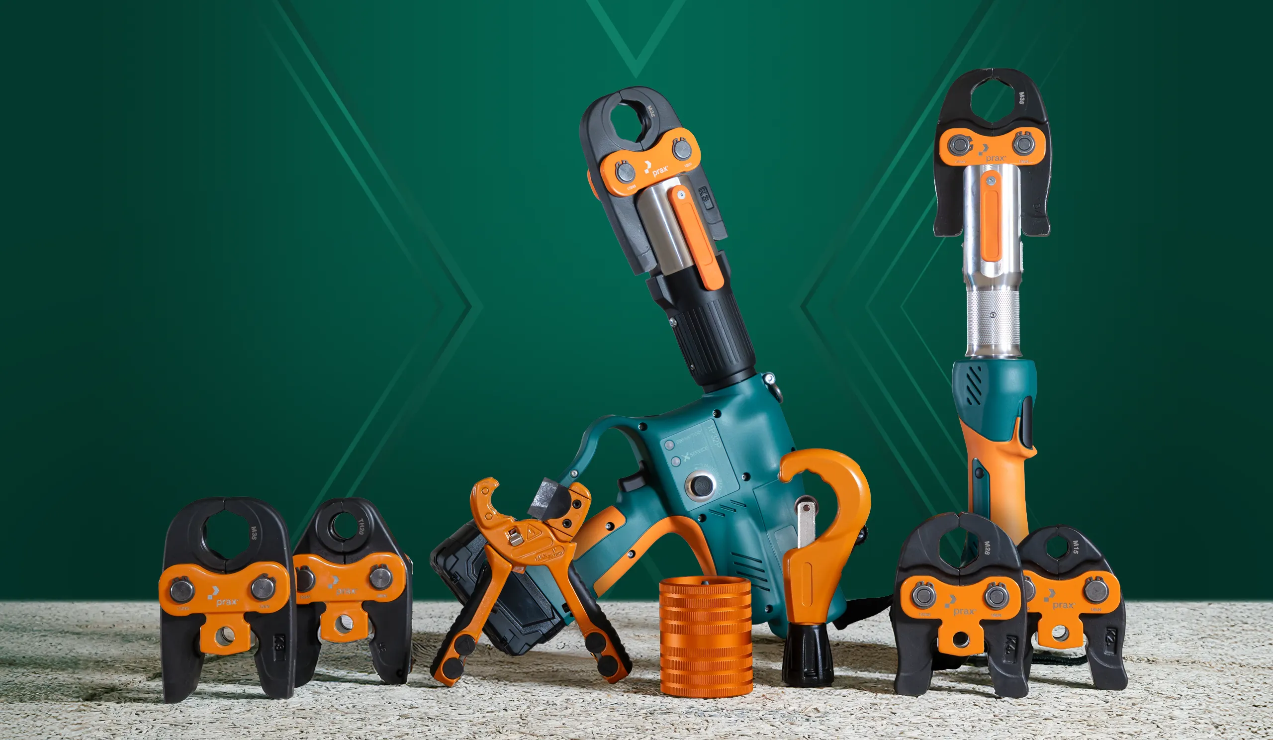 prax Produkte in einer Reihe