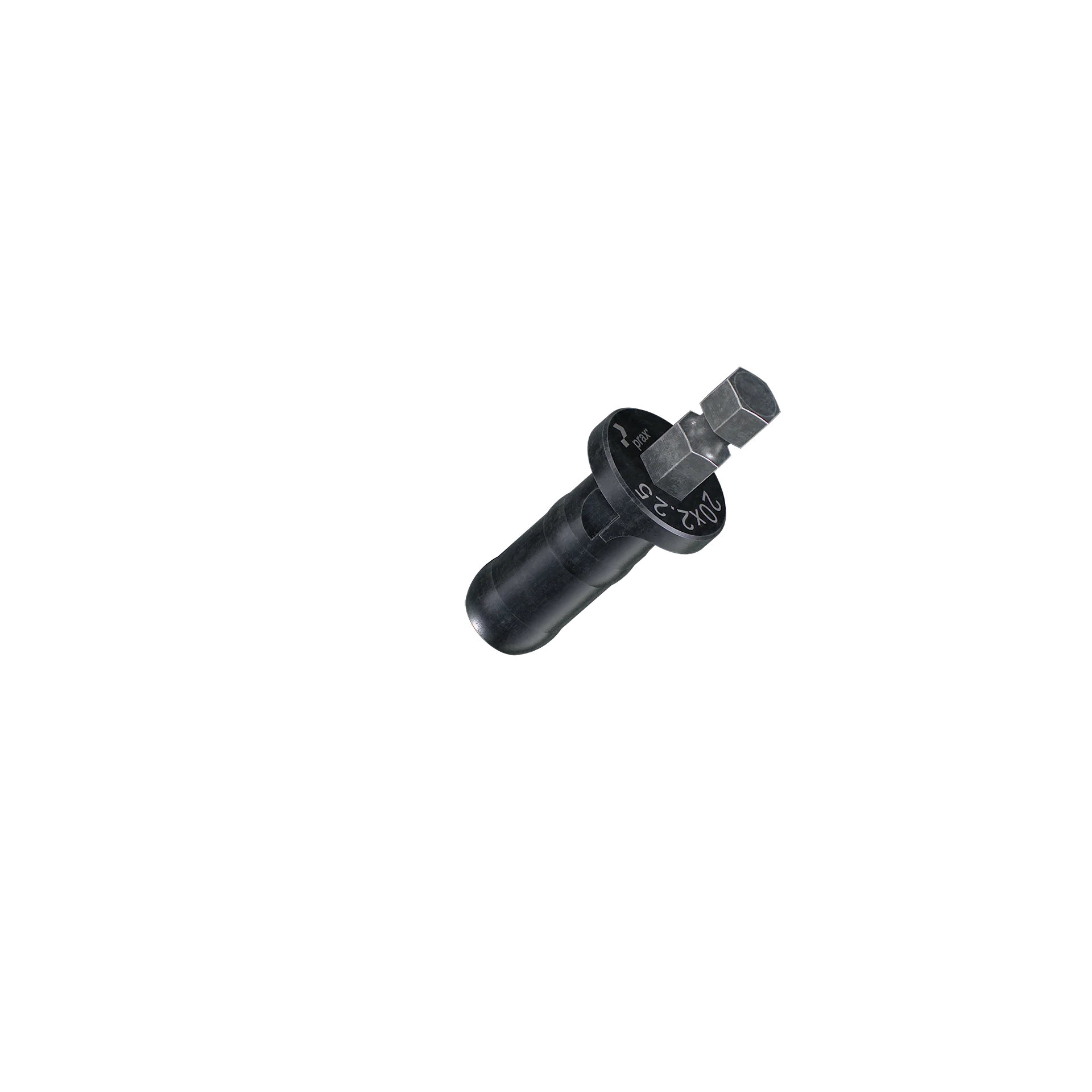 prax® Kalibrierer und Rohrentgrater Standard ohne Stahlschutz mit Sechskant-Aufnahme 20x2,25mm