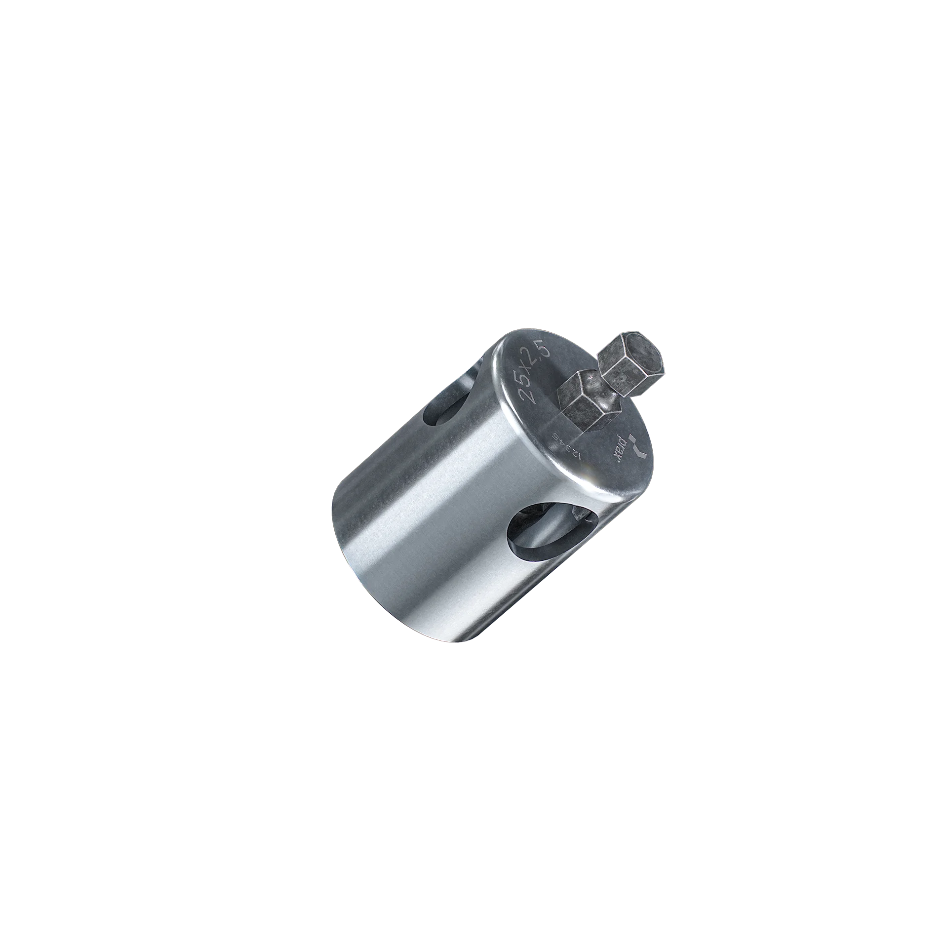 prax® Kalibrierer und Rohrentgrater Standard mit Stahlschutz und Sechskant-Aufnahme 25x2,5mm