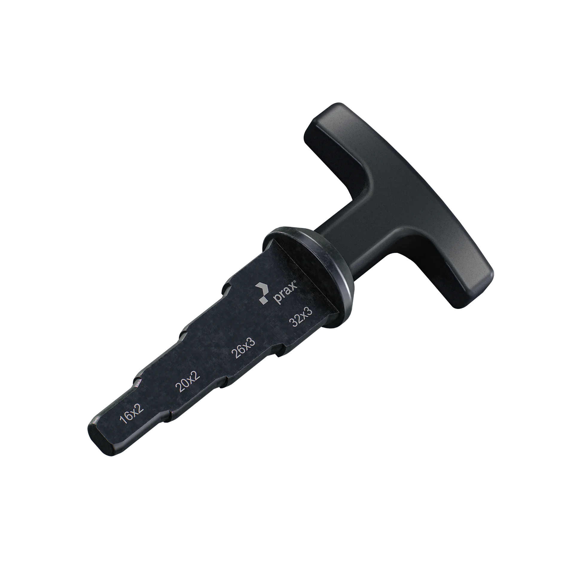 prax® Stufenentgrater 4-fach mit T-Griff 16-20-26-32mm