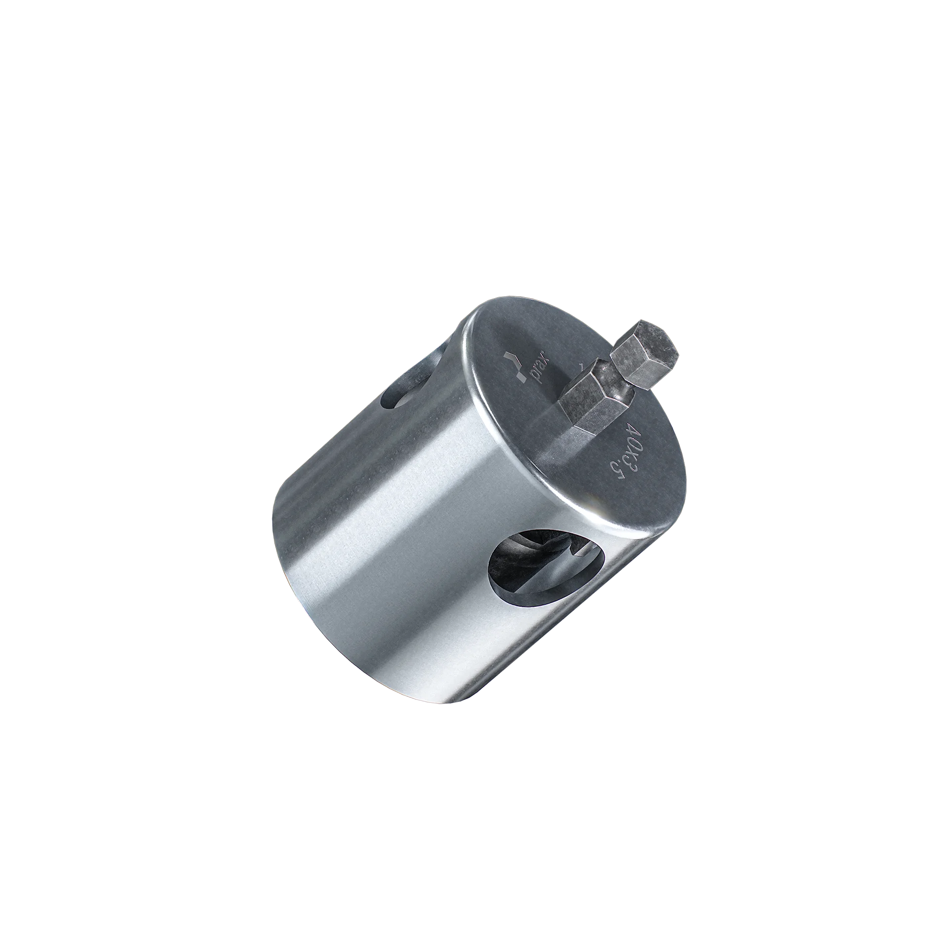 prax® Kalibrierer und Rohrentgrater Standard mit Stahlschutz und Sechskant-Aufnahme 40x3,5mm