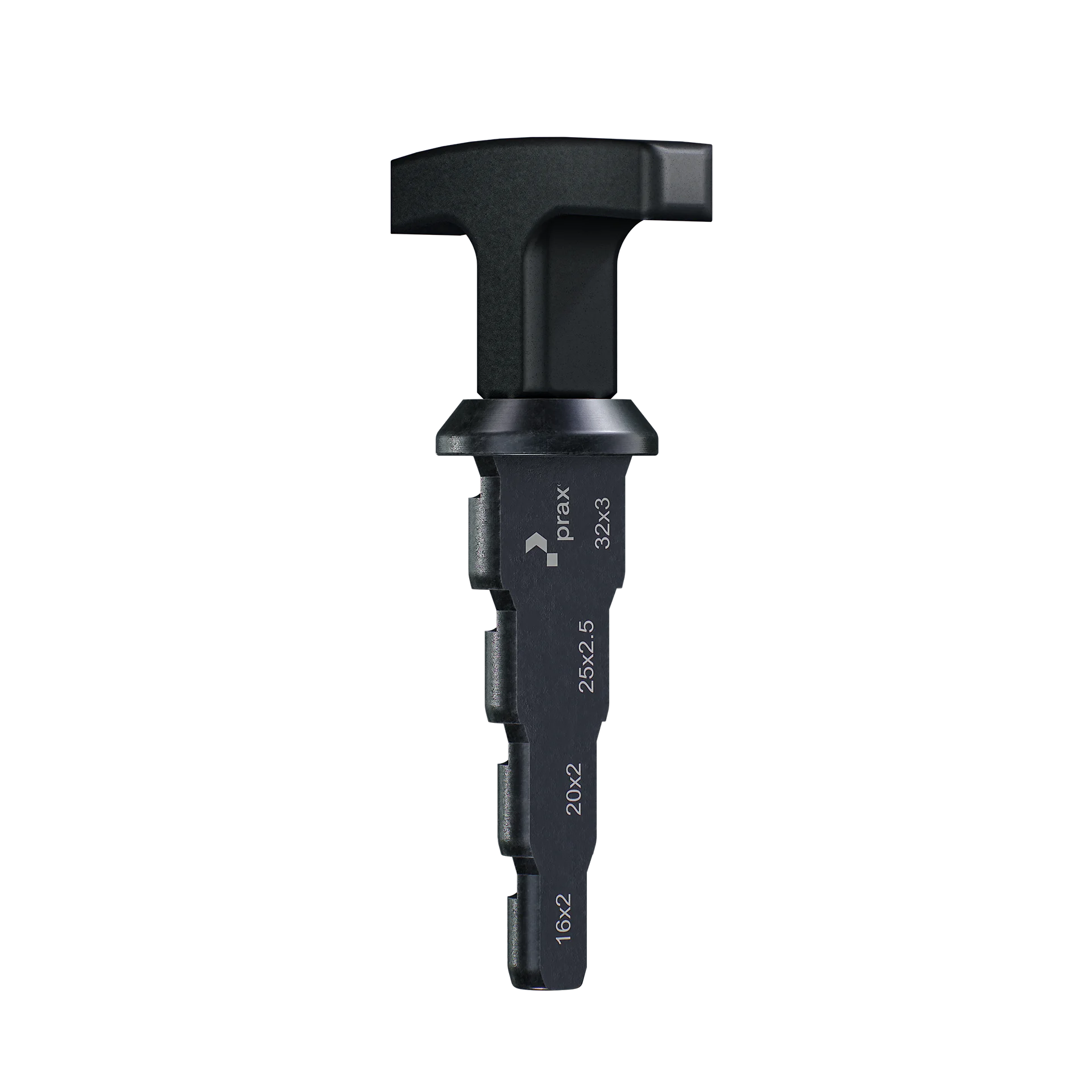 Produktbild von prax® Stufenentgrater 4-fach mit T-Griff 16-20-25-32mm