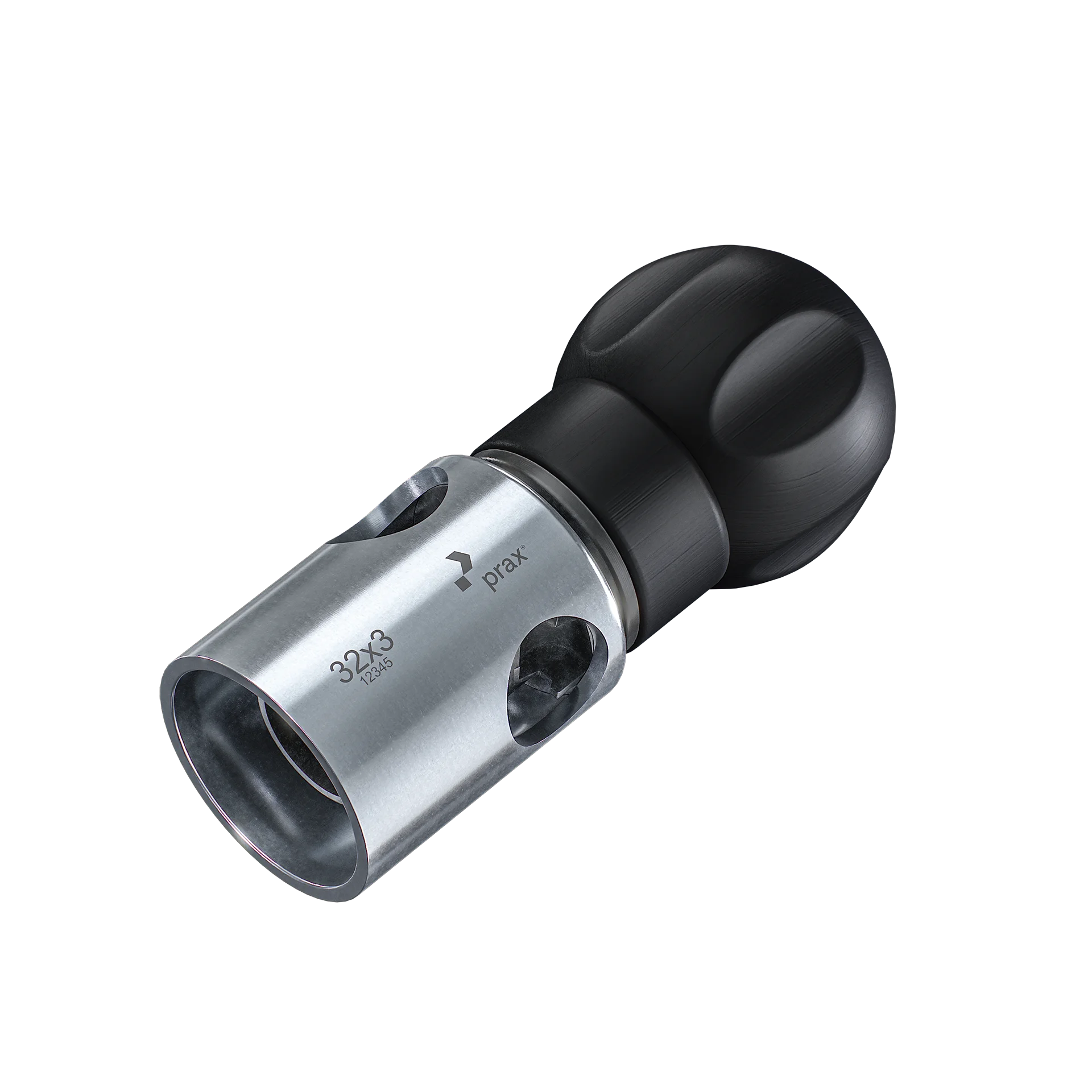 prax® Kalibrierer und Rohrentgrater Standard mit Stahlschutz und Kugelgriff 32x3mm