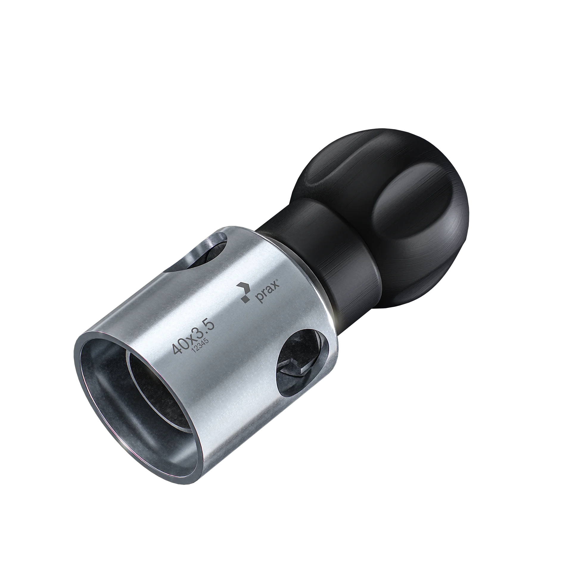 prax® Kalibrierer und Rohrentgrater Standard mit Stahlschutz und Kugelgriff 40x3,5mm