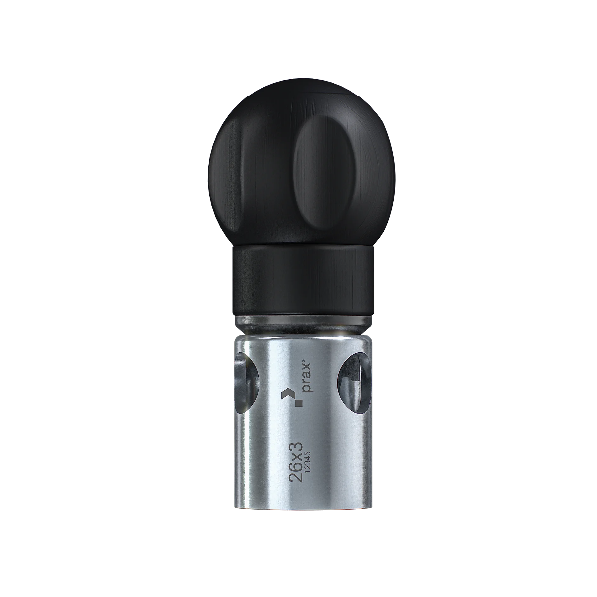 Produktbild von prax® Kalibrierer und Rohrentgrater Standard mit Stahlschutz und Kugelgriff 26x3mm